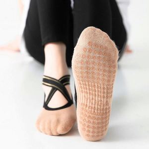 <span class=keywords><strong>2023</strong></span> alta calidad vendaje Yoga antideslizante toalla inferior Pilates calcetín transpirable <span class=keywords><strong>de</strong></span> secado rápido sin espalda Barre calcetines <span class=keywords><strong>de</strong></span> baile - Product Image 6