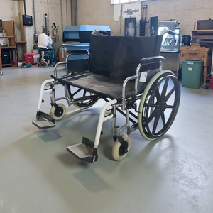 Sedia a Rotelle Manuale Extra Larga da 24 Pollici con Capacità di Carico di 250 kg, Sedia a Rotelle Manuale Super Resistente - Product Image 2