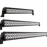 Projecteur de toit LED double rangée de 50 pouces pour voiture, barre longue, haute luminosité, universel
