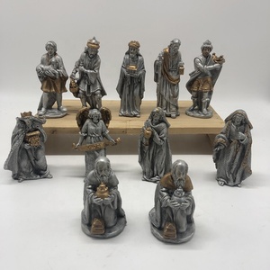 Figura de Resina Pintada a Mano de Niño Jesús en Cuna, Set de Natividad Navideña DSXA0561, Figura de Resina de Niño Jesús en Cuna para Navidad - Product Image 2