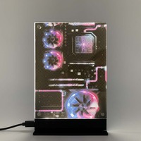 Led rétro-éclairé affiche jeu chat veilleuse pour chambre décoration veilleuse étude jeu chambre décor table bureau veilleuse Led signe