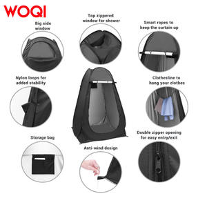 Tente de douche Woqi 120x120x190cm, imperméable, simple couche, portable, pour camping, plage et usage extérieur - Product Image 5