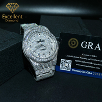 Reloj Mecánico de Moissanita de Alta Calidad, Listo para Exportación, con Esfera Personalizada, Automático, de Lujo, para Uso Diario