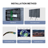 Écran LED mural fixe intérieur haute définition P2/P2.5 à pas fin, panneaux RVB couleur pleine pour la publicité et les expositions en commerce de détail