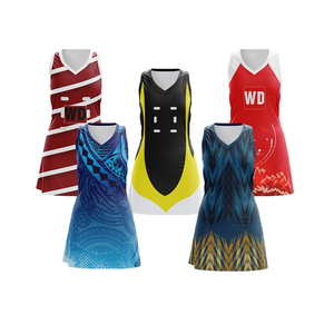 Uniforme de Netball al por Mayor 100% Poliéster, Vestido Deportivo sin Mangas Transpirable de Alta Calidad con Diseño Estampado para Adultos - Product Image 1