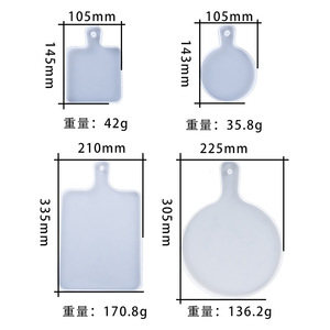 Stampo per Torte in Silicone Monouso Ecologico Non Tossico, Vassoio Rettangolare per Servire in Resina Epossidica, Tagliere con Manico Personalizzabile per Casa - Product Image 6