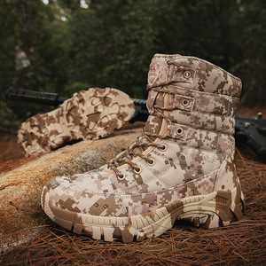 Bottes de randonnée pour hommes, haute tige, camouflage, randonnée en plein air, grande taille - Product Image 2