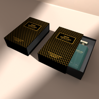Boîte cadeau de luxe pour parfum en gros avec emballage tiroir et logo en relief