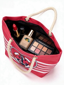 Bolsa <span class=keywords><strong>de</strong></span> Mano Náutica Impermeable <span class=keywords><strong>de</strong></span> Gran Capacidad - Bolsa <span class=keywords><strong>de</strong></span> Hombro Versátil para la <span class=keywords><strong>Playa</strong></span> y Uso Diario para Mujer - Product Image 5