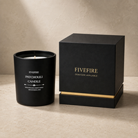 Bougies parfumées en verre en promotion, avec logo personnalisé et coffret cadeau, bougies parfumées en cire de soja