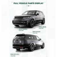 Kit de Carrocería Delantera de Fibra de Carbono Estilo B para Land Rover Range Rover Vogue L460 2024 en Adelante, Fibra de Carbono Seca