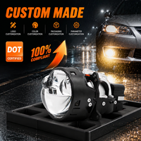 Projecteur Bi-LED Triple Laser Personnalisé 3 Pouces 100W avec Double Ventilateur, Phare Laser, Ampoules de Voiture en Gros