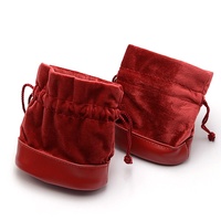Sacs à bijoux en velours portables en gros avec cordon de serrage pour bagues, boucles d'oreilles, accessoires, rangement, sacs cadeaux personnalisés avec logo