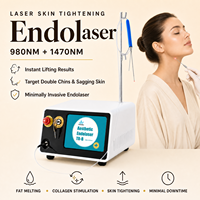 Appareil de lifting facial Endolaser, laser diode pour raffermir le visage, machine de liposuccion Vaser, lipolyse par laser Fibra 980nm+1470nm