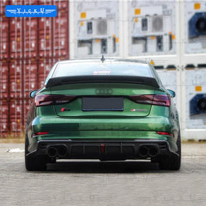 YICKU Nuovo Kit Carrozzeria in Fibra di Carbonio per Audi <span class=keywords><strong>A3</strong></span> S3 2017-2020, Alta Qualità, Stile CMST, Protezione Bolt-On, Spoiler Anteriore e Laterale - Product Image 4