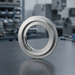 Anneau de corps d'embrayage en métal argenté forgé, composant annulaire circulaire à étages avec rainure intérieure et finition brossée - Product Image 4