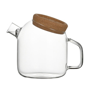 <span class=keywords><strong>Carafe</strong></span> à eau en verre borosilicaté Offres Spéciales 1200mL pichet à eau en verre résistant à la chaleur avec couvercle en liège - Product Image 6