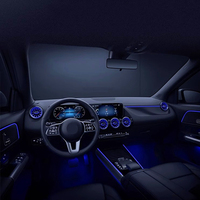 Décoration intérieure d'automobile Led Atmosphere Light 64 Lumières d'ambiance de couleur pour mercedes-benz classe A W177 a180l a200l a220
