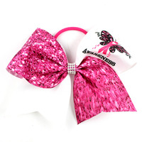 Nœud papillon rose pour la sensibilisation au cancer du sein, accessoire de cheveux rose pour filles, nœud papillon rose pour le soutien du cancer du sein