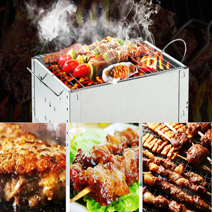 Accessoires de barbecue portables pour churrasqueira d'extérieur Barbecues rectangulaires au charbon de bois pour la cuisson des aliments - Product Image 6