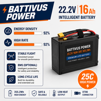Аккумулятор Battivus 48В 400Втч, полутвердотельный, 3000 циклов, высокая энергетическая плотность, LiPo, -50°C - 60°C, длительное время работы, для БПЛА VTOL