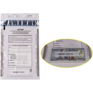 Túi Nhựa Đựng Tiền Ngân Hàng Niêm Phong Tự Dính In Theo Yêu Cầu Túi An Toàn Rõ Ràng Giả Mạo - Product Image 3