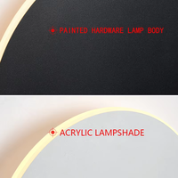 Lampe murale LED d'intérieur, lampe décorative pour salon, luminaire pour la maison, lampe pour grenier, lampe pour escalier, aluminium circulaire, AC 90-260 Volts