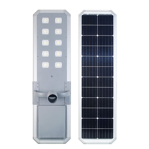 High Efficiency Monocrystalline Solar LED Street Light IP66 Aluminum Housing 6500K for Commercial Road Lighting - Product Image 1