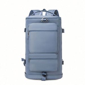 Sac de voyage personnalisé en polyester de haute qualité, avec séparation humide/sec, fermeture éclair, grande capacité, sac à dos de sport portable - Product Image 4