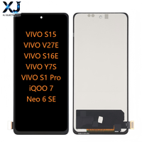 XJ Großhandel Touchscreen für Vivo Iq007 Neo 6/Neo 5 Se/S15/V27E/V16E/Iqoo Z1X/Y7S/S1 Pro TFT 6,6" LCD Ersatzteile 2 Jahre Garantie