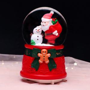 2026 nuevo Santa Claus bola de cristal caja de música dibujos animados brillante regalo de Navidad para niños y estudiantes - Product Image 1