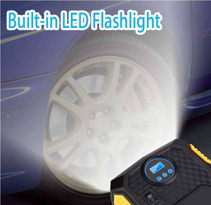Compresseur d'air numérique ABS 12V portable pour voiture, <span class=keywords><strong>gonfleur</strong></span> de pneus 150 PSI avec lumière LED, outils d'urgence sans fil pour voiture - Product Image 3