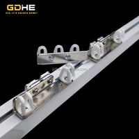Nouveau design de rail de rideau électrique pliable en S, porte-rideaux maître pour rideaux à plis ondulés, porte-rideaux maître en métal et fer