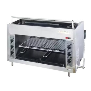 新型リョービRGP-46A業務用オーブン＆和風バーベキューグリル、6口ガスコンロ（赤外線加熱、急速温度上昇機能付き） - Product Image 1