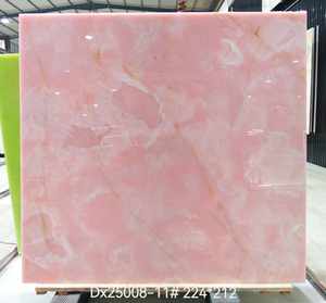 Losa de ónix Rosa pulida de mármol Natural de diseño moderno para cocina, pisos de Hoteles al aire libre, losa de ónix Rosa Natural - Product Image 6