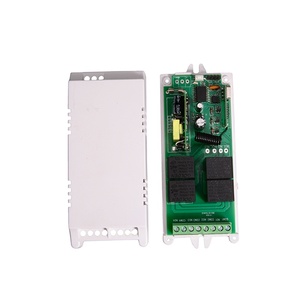 YET 404PC-220V pour contrôleur <span class=keywords><strong>de</strong></span> porte <span class=keywords><strong>de</strong></span> garage, portail électrique 433 MHz, moteur latéral avec 2 télécommandes (codes d'apprentissage/fixe/rolling) - Product Image 1