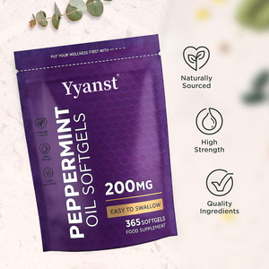 Cápsulas blandas de aceite de menta de alta calidad y alta potencia que favorecen la salud gastrointestinal y alivian las molestias respiratorias. - Product Image 4