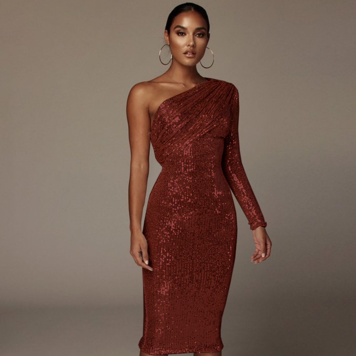 strapless open back dress Sequin Velvet Off Shoulder Dress | Sustainable Womenswear