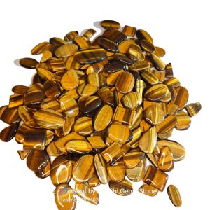 Cabujón de cuarzo de ojo de tigre amarillo Natural de alta calidad, precio al por mayor, piedras preciosas sueltas para la fabricación de joyas curativas - Product Image 3