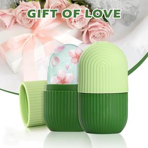 Rouleau de glace en silicone portable, durable et écologique pour le refroidissement du visage et des yeux, massage facial - Product Image 4