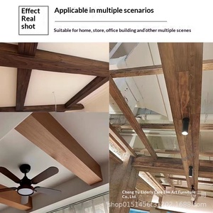 <span class=keywords><strong>Poutre</strong></span> <span class=keywords><strong>en</strong></span> <span class=keywords><strong>bois</strong></span> massif d'orme ancien, bande décorative de plafond, <span class=keywords><strong>poutre</strong></span> creuse pour hôtel, maison d'hôtes, villa, rétro, facile à fixer - Product Image 5
