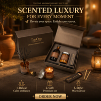 Diffuseur de parfum à bâtonnets 20 % aux extraits végétaux, conforme à la norme IFRA, et ensemble de bougies parfumées de luxe en verre ambré avec cire de soja, idéal pour les boutiques de cadeaux