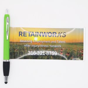 Bolígrafo promocional con logotipo personalizado, bolígrafo retráctil con diseño de cinta industrial, bolígrafo retráctil con bandera, bolígrafo de gel, artículo publicitario - Product Image 2