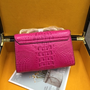 Exotic Genuine Crocodile Skin Flap Bag Ladies Pink Casual & Party Use - Product Image 3