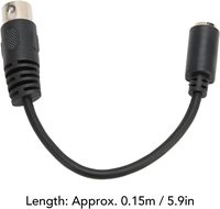 Câble adaptateur convertisseur de clavier DIN5 mâle vers Mini DIN6 PS/2 femelle, DIN5 5 broches vers MDIN6 6 broches M/F pour PC Mac Linux