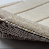 QIANQIAO Moderner Skulpturaler Hochwertiger 3D-Textur Grüner Woll-Öko-Teppich in Moosform für Nordisch-Minimalistische Inneneinrichtung