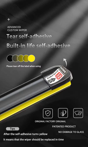 YOUNGLOOK YL-626 Kit d'essuie-glaces en caoutchouc sans cadre multi-tailles 16/18/20/22 pouces, couvre 95% des véhicules de tourisme, pour <span class=keywords><strong>garage</strong></span> domestique - Product Image 3