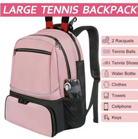 KUAIQIU sac à dos étanche en polyester avec logo personnalisé pour ordinateur portable sac de sport avec compartiment à chaussures fermeture éclair K-08997 de pickleball