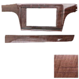 Panel y cables estéreo para coche XTRONS para Volkswagen Lavida 2012-2014 10 pulgadas Dark Woodgrain - Product Image 1