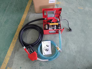 12 V DC 220V dizel Transfer yakıt pompası dizel akış ölçer ve meme mobil yakıt ikmali - Product Image 4